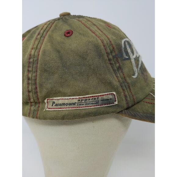 Paramount Apparel International Strapback Hat Green OSFA Embroidered Spell Out - Picture 7 of 11